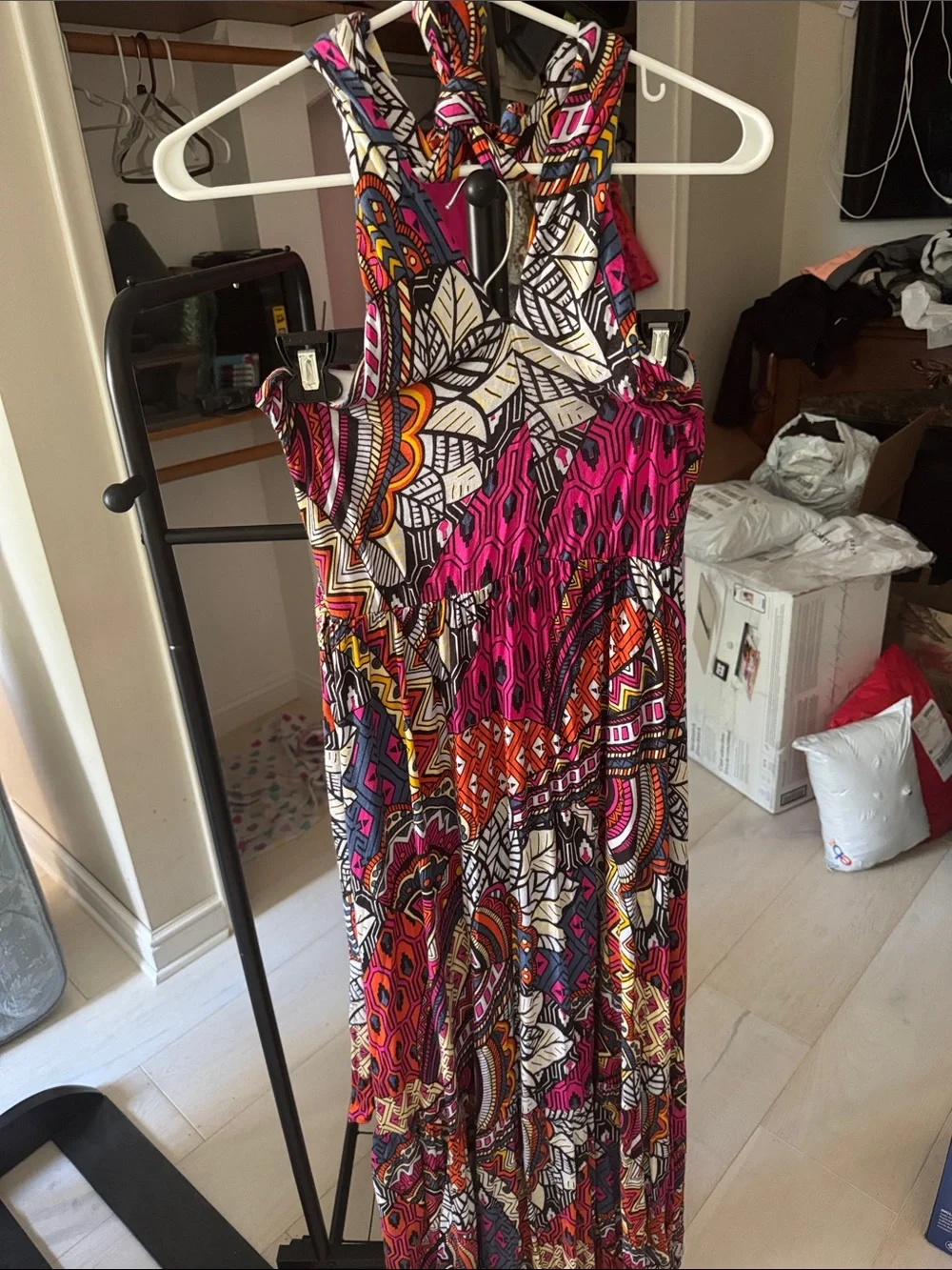 Maeve for Anthropologie Sleeveless Halter Maxi Dress - Picture 3 of 11
